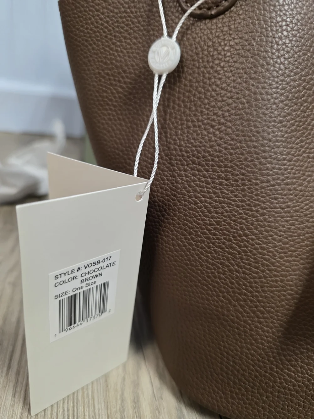 Valentino Orlandi Brown Pebbled Leather Tote